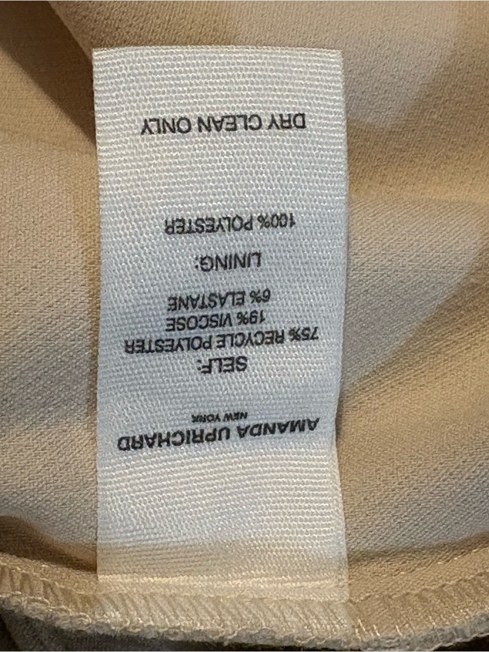 Amanda Uprichard Cream High-Rise Wide Leg Trousers w/ Double Belt Detail Size S - Picture 8 of 12